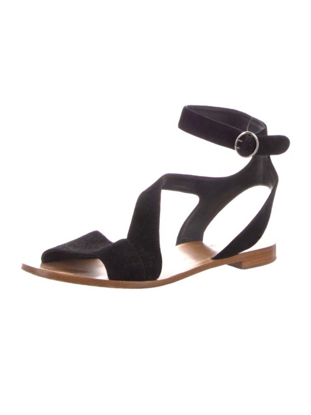 PRADA Ankle-Strap Flat Sandals